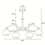Lunavia Persimmon Glass Pendant Light
