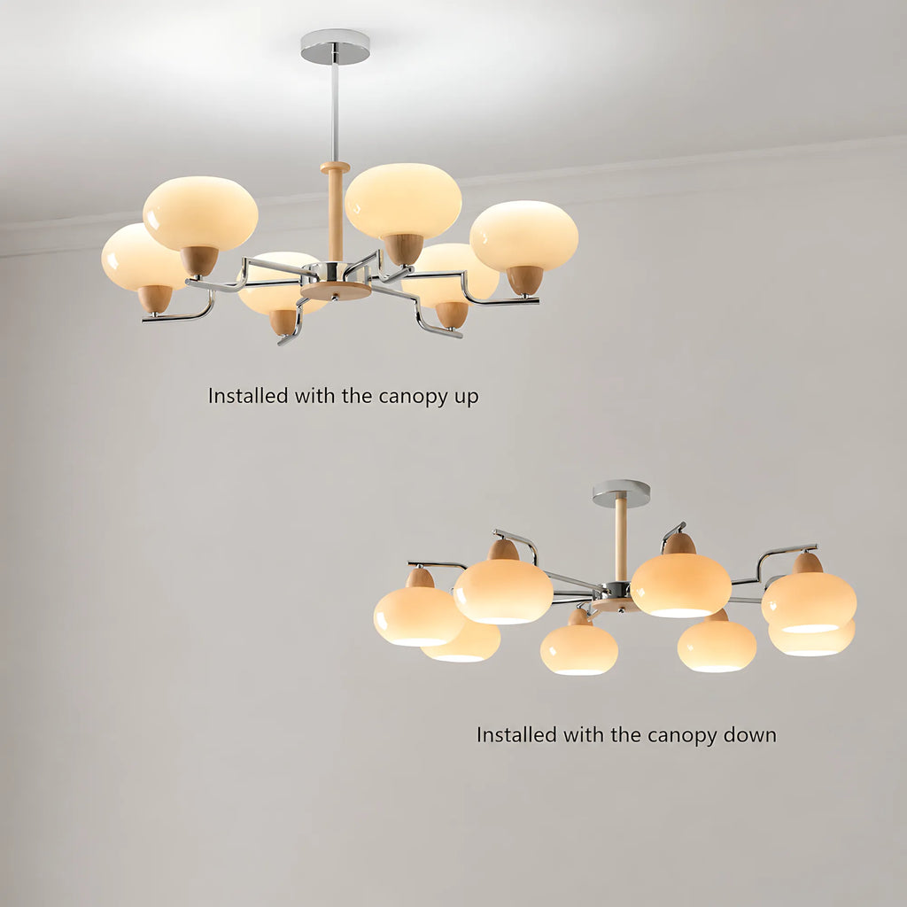 Lunavia Persimmon Glass Pendant Light