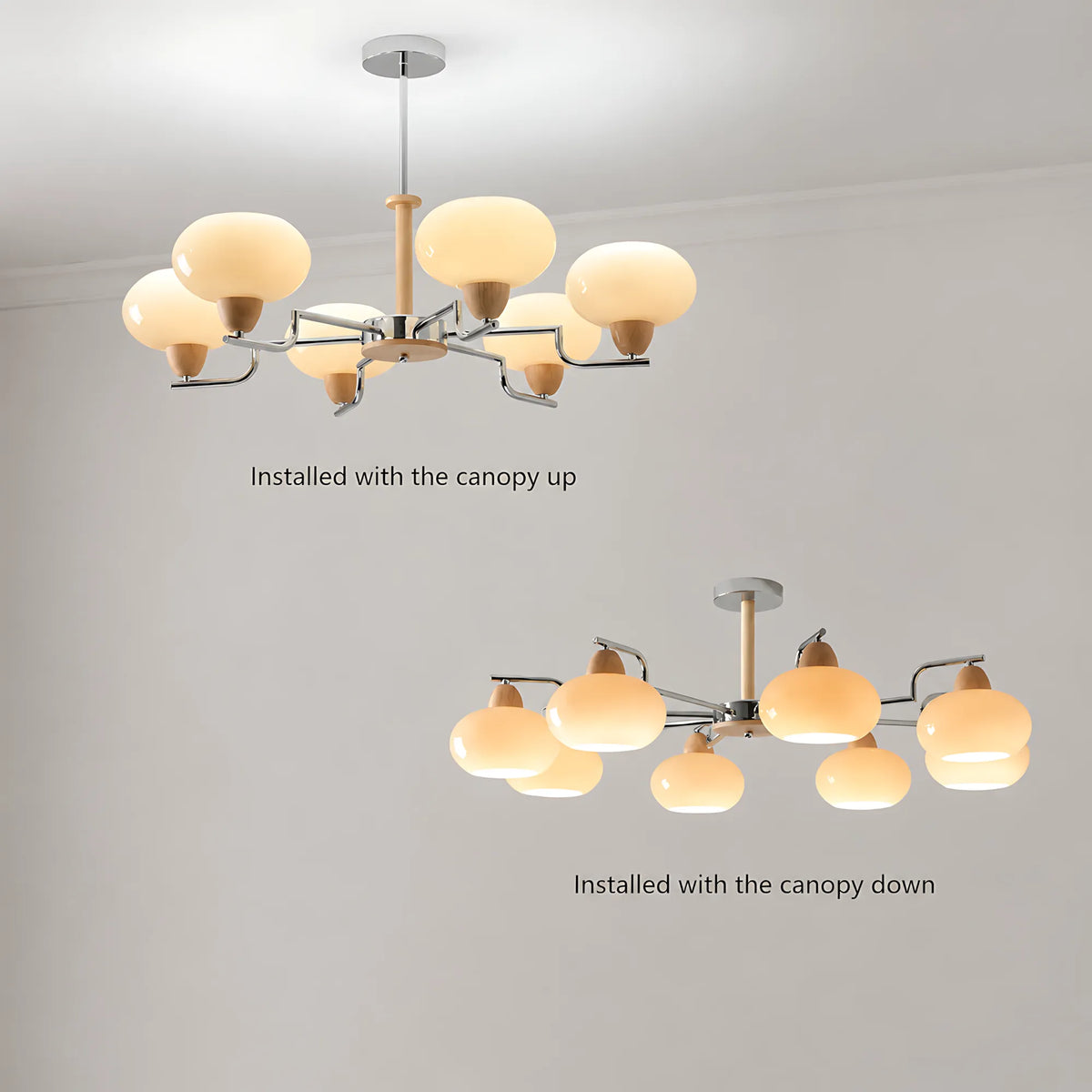 Lunavia Persimmon Glass Pendant Light