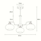 Lunavia Persimmon Glass Pendant Light