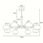 Lunavia Persimmon Glass Pendant Light