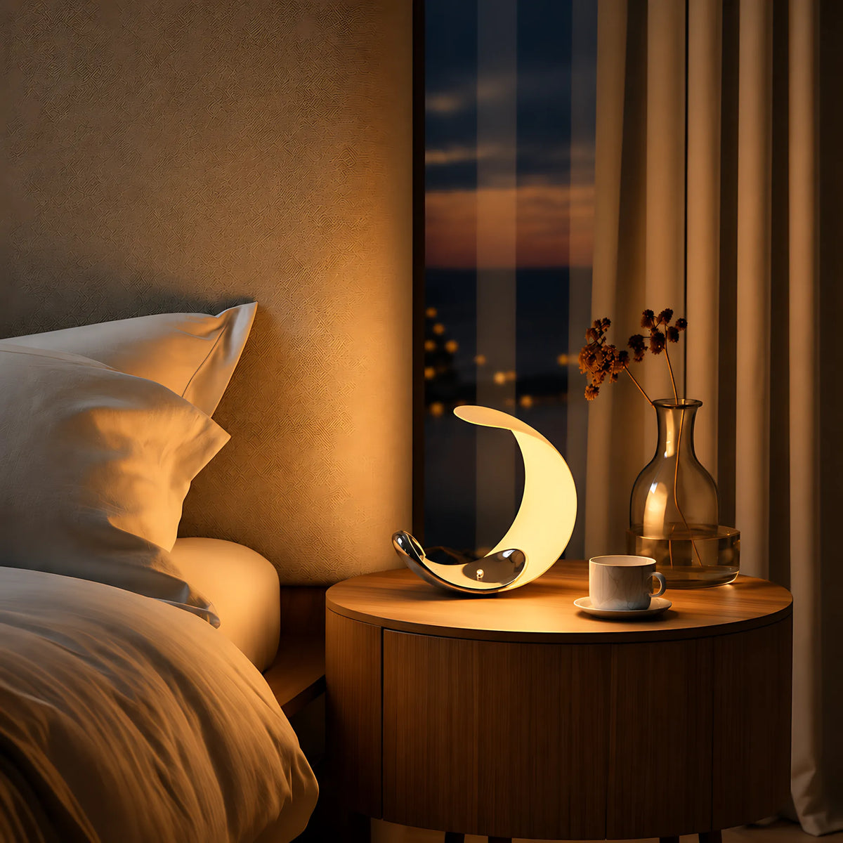 Lunessa Crescent LED Table Lamp