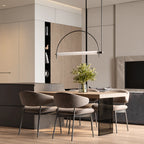 Metal Arc Linear Pendant Light