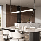 Metal Arc Linear Pendant Light