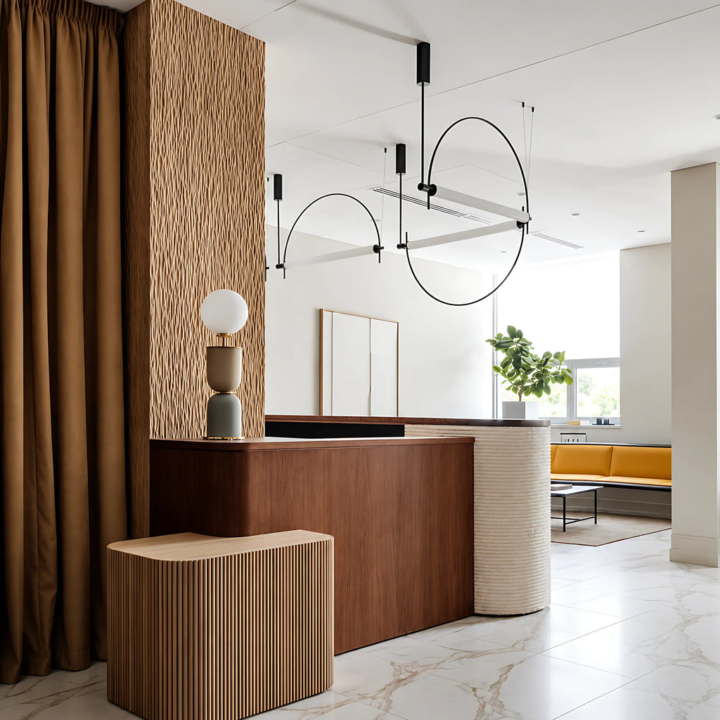 Metal Arc Linear Pendant Light