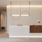 Metal Arc Linear Pendant Light