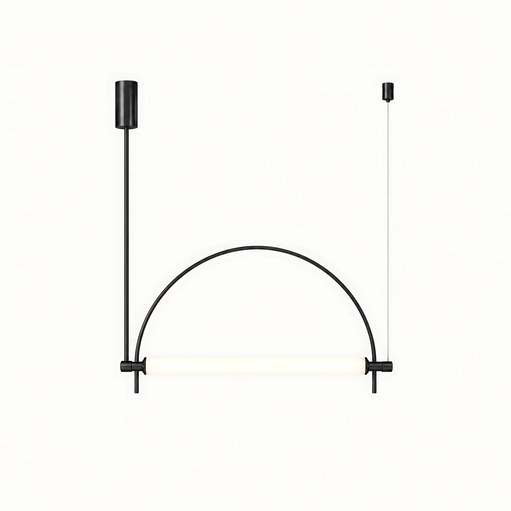 Metal Arc Linear Pendant Light
