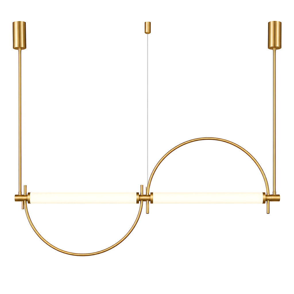 Metal Arc Linear Pendant Light