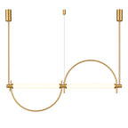 Metal Arc Linear Pendant Light