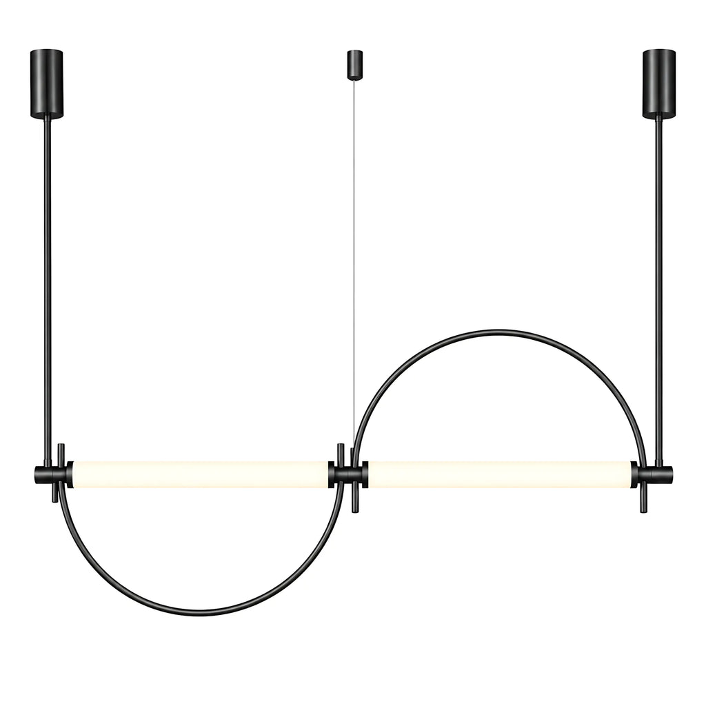 Metal Arc Linear Pendant Light