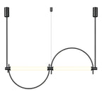 Metal Arc Linear Pendant Light