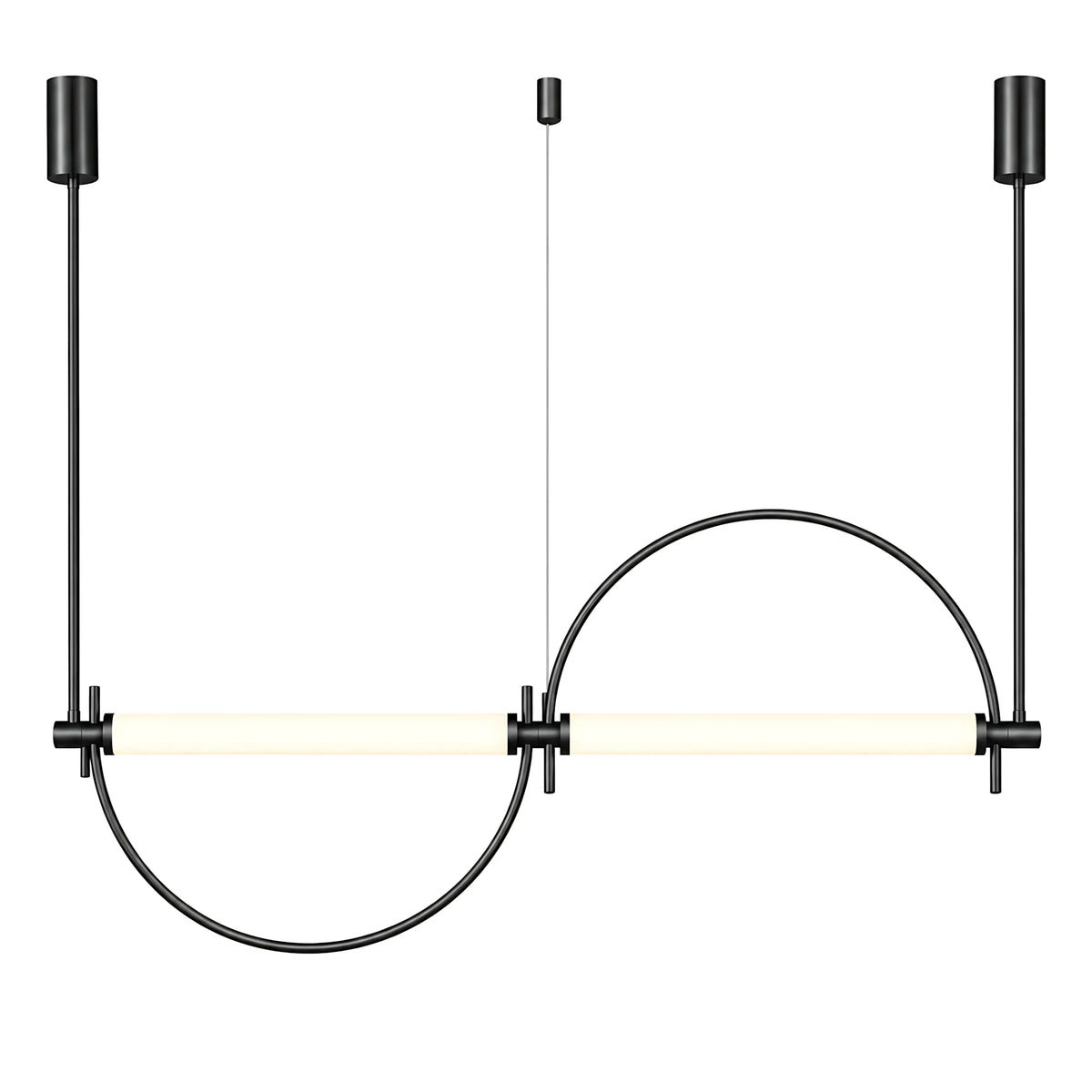Metal Arc Linear Pendant Light