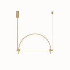 Metal Arc Linear Pendant Light