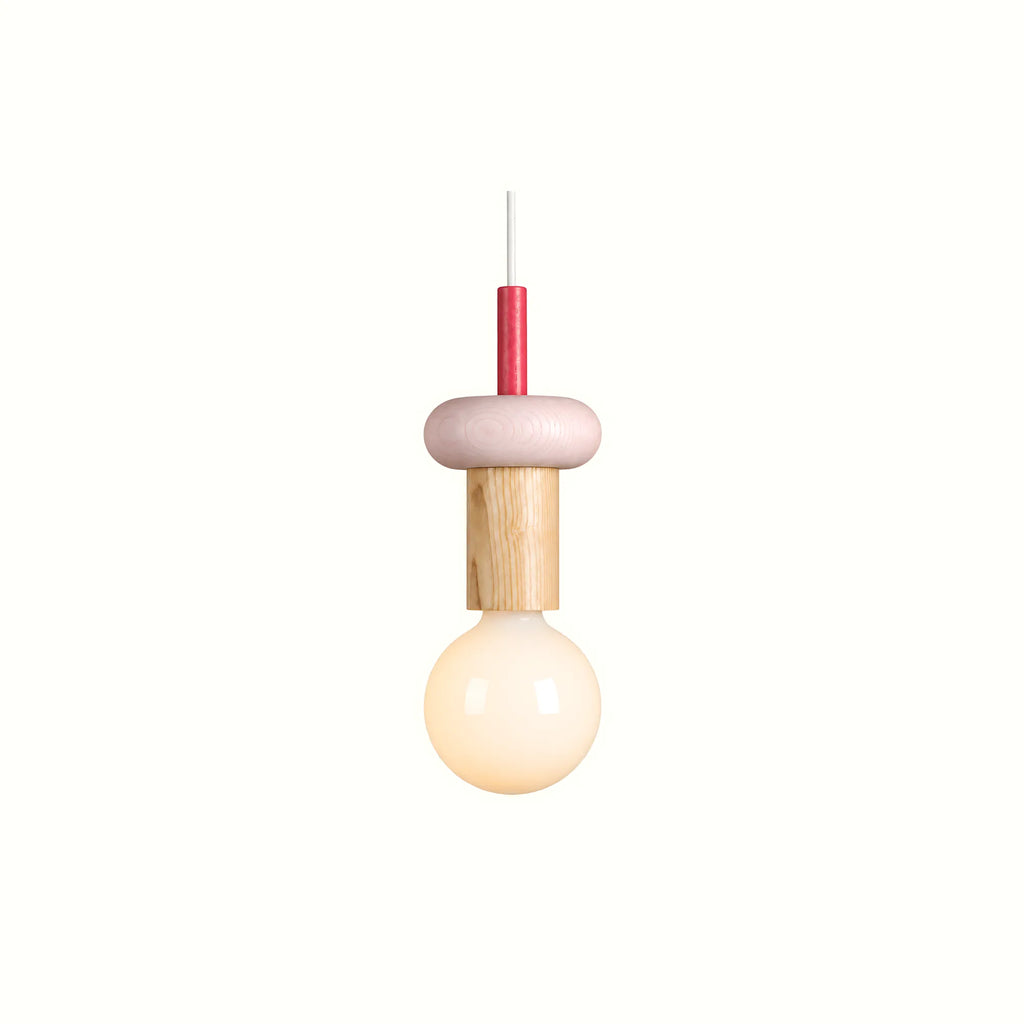 Mirova Geometric Wood Pendant Ligh