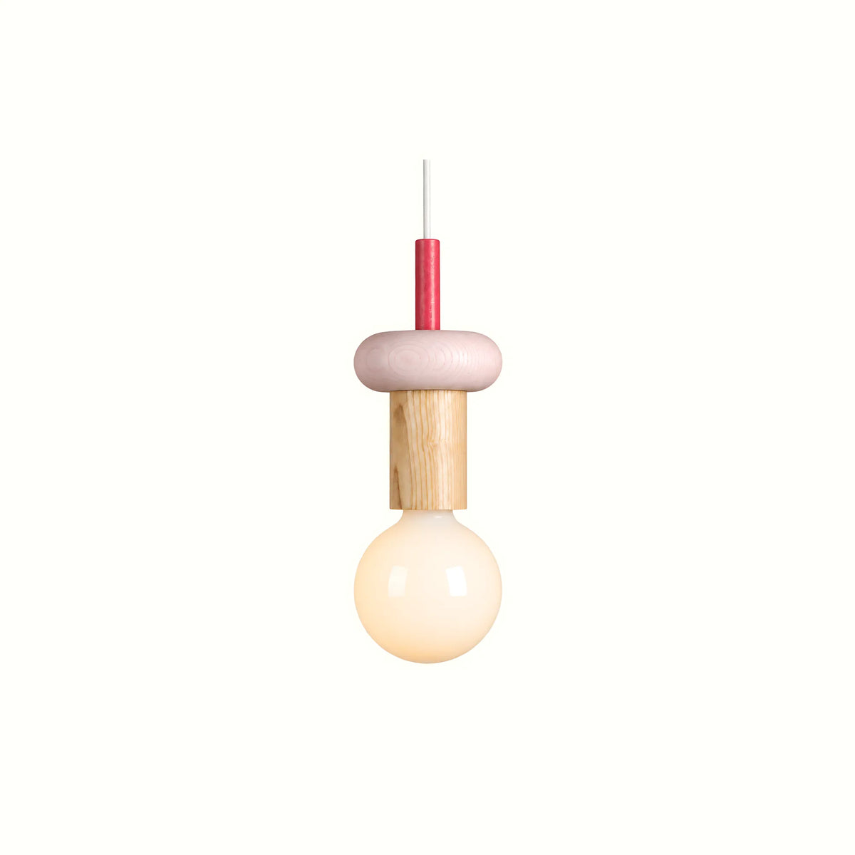 Mirova Geometric Wood Pendant Ligh