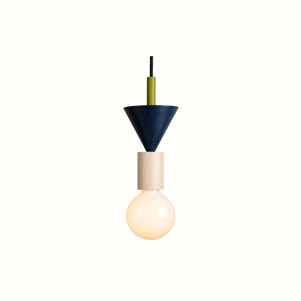 Mirova Geometric Wood Pendant Ligh