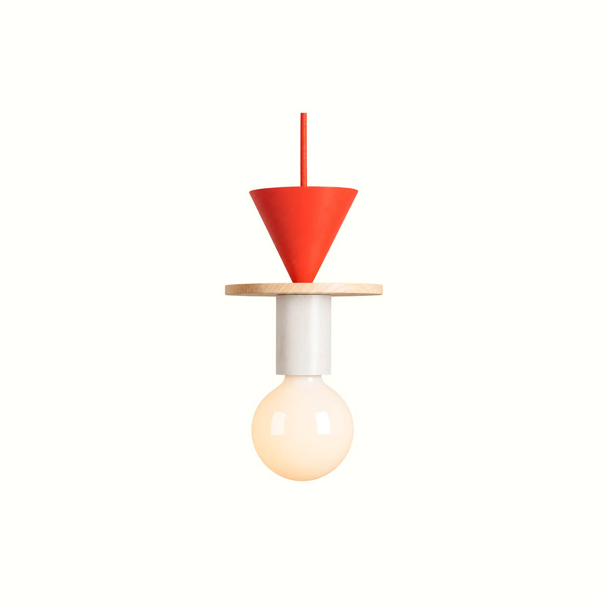 Mirova Geometric Wood Pendant Ligh