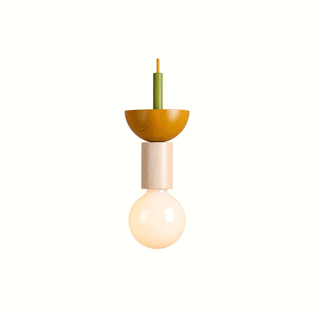 Mirova Geometric Wood Pendant Ligh