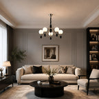 Norvella Opal Glass Chandelier
