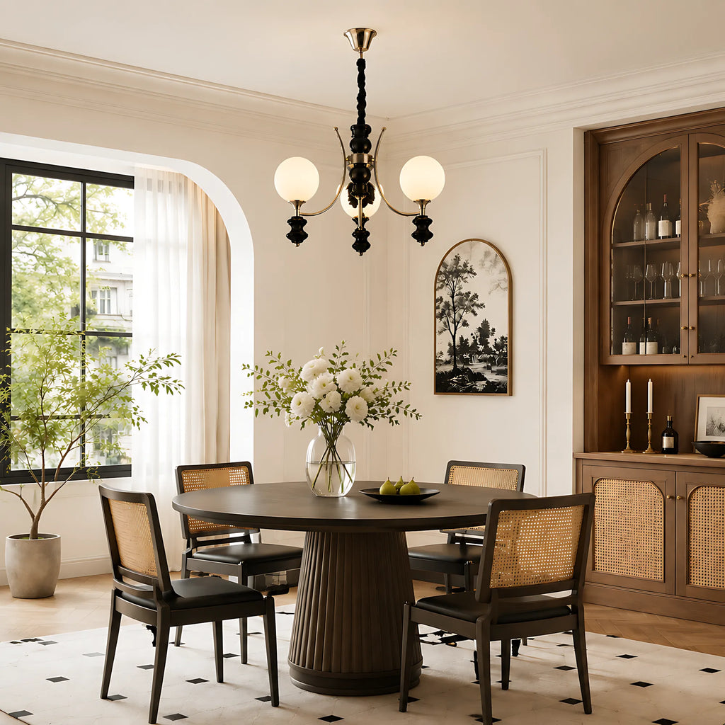 Norvella Opal Glass Chandelier