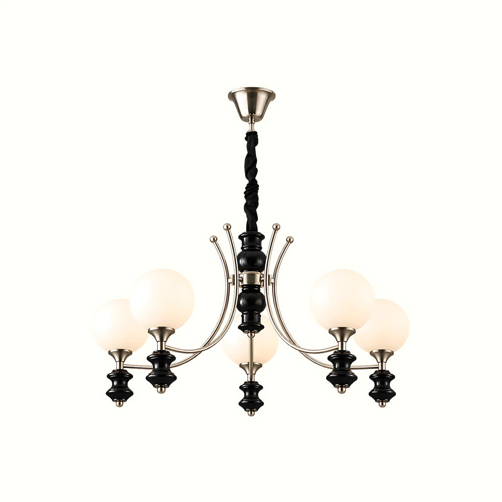 Norvella Opal Glass Chandelier
