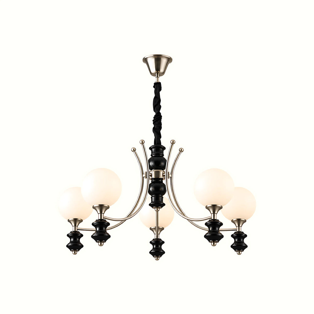 Norvella Opal Glass Chandelier