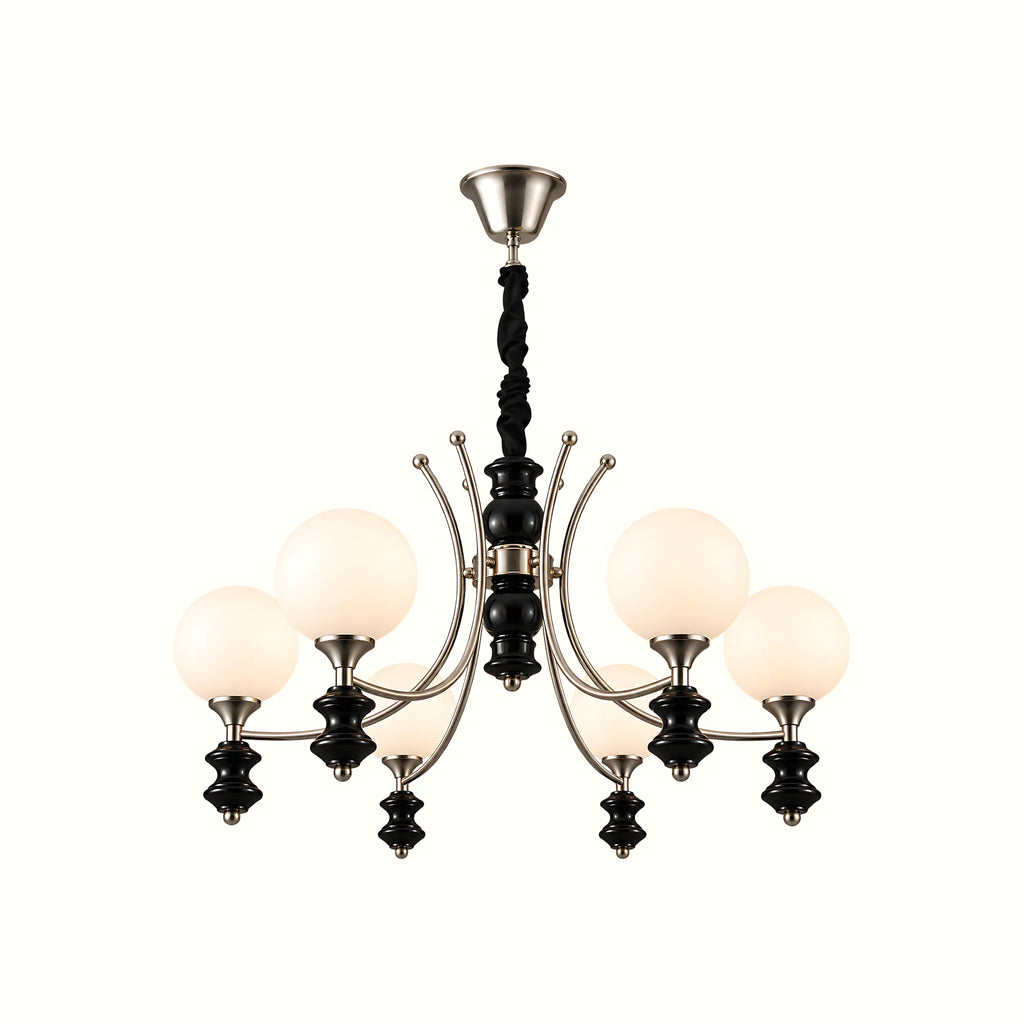 Norvella Opal Glass Chandelier