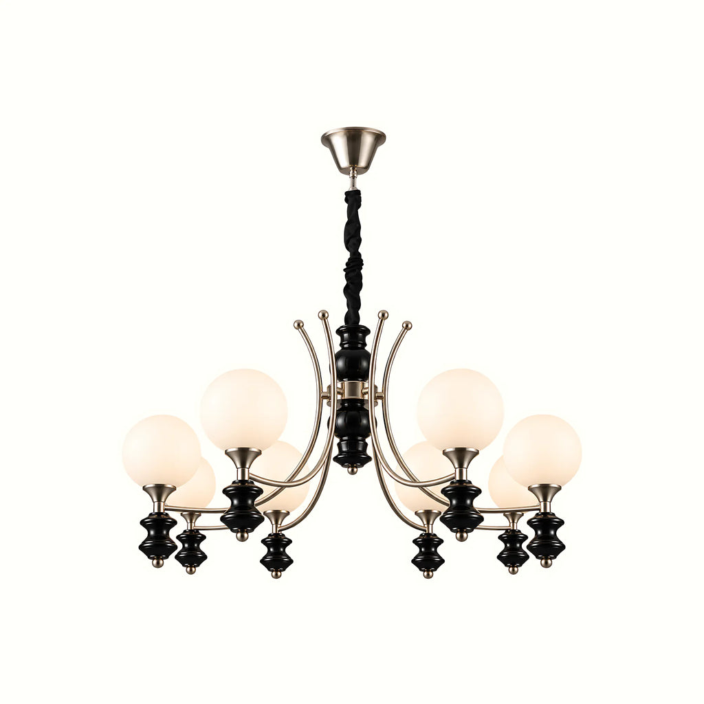 Norvella Opal Glass Chandelier