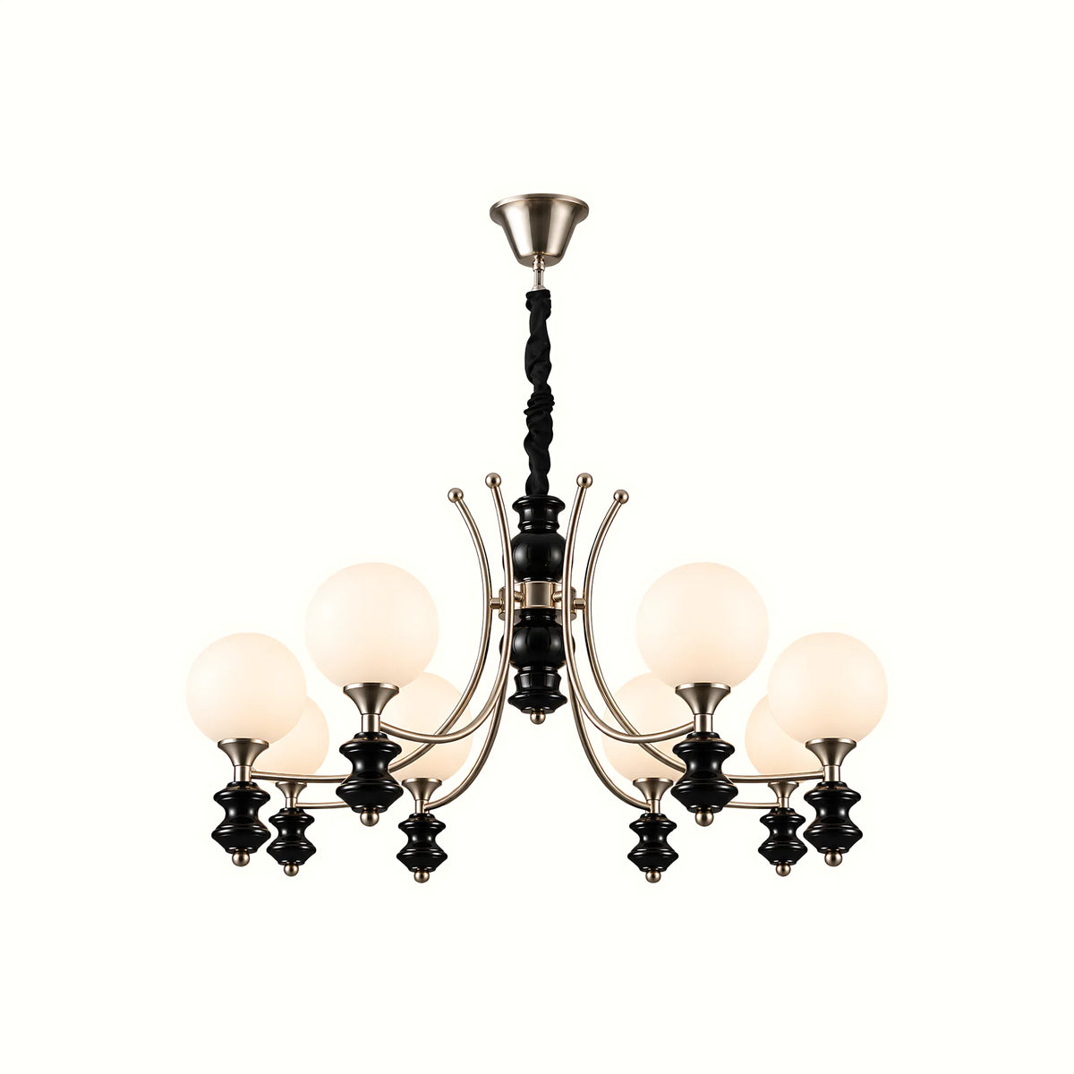 Norvella Opal Glass Chandelier
