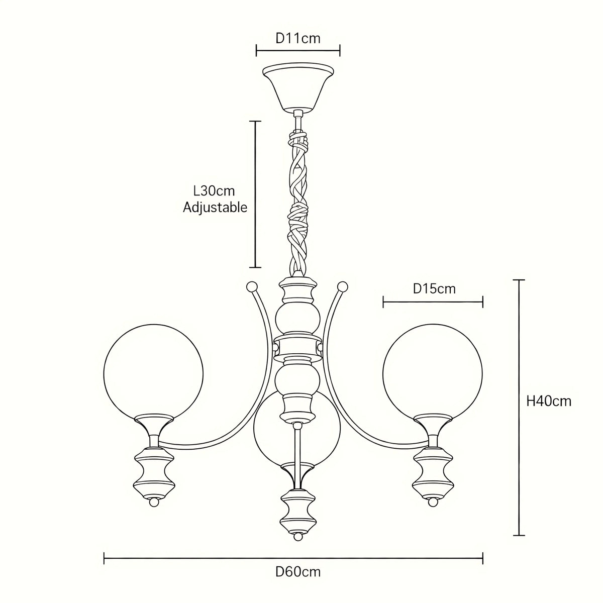 Norvella Opal Glass Chandelier