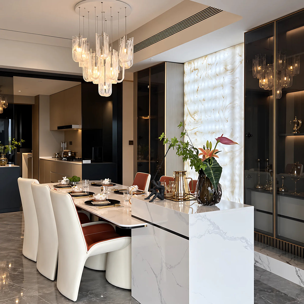 Nuvessa Cloud Glass Pendant Light