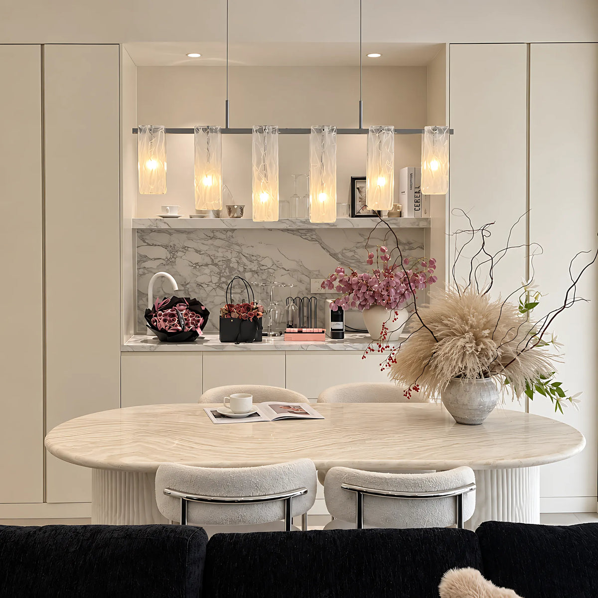 Nuvessa Cloud Glass Pendant Light