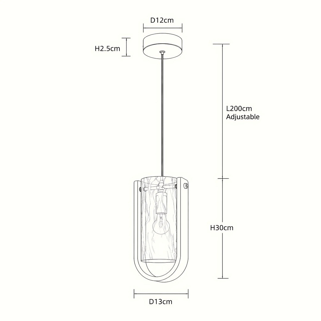Nuvessa Cloud Glass Pendant Light