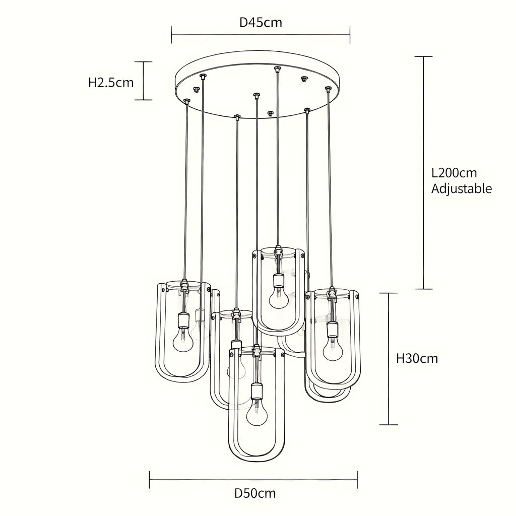 Nuvessa Cloud Glass Pendant Light