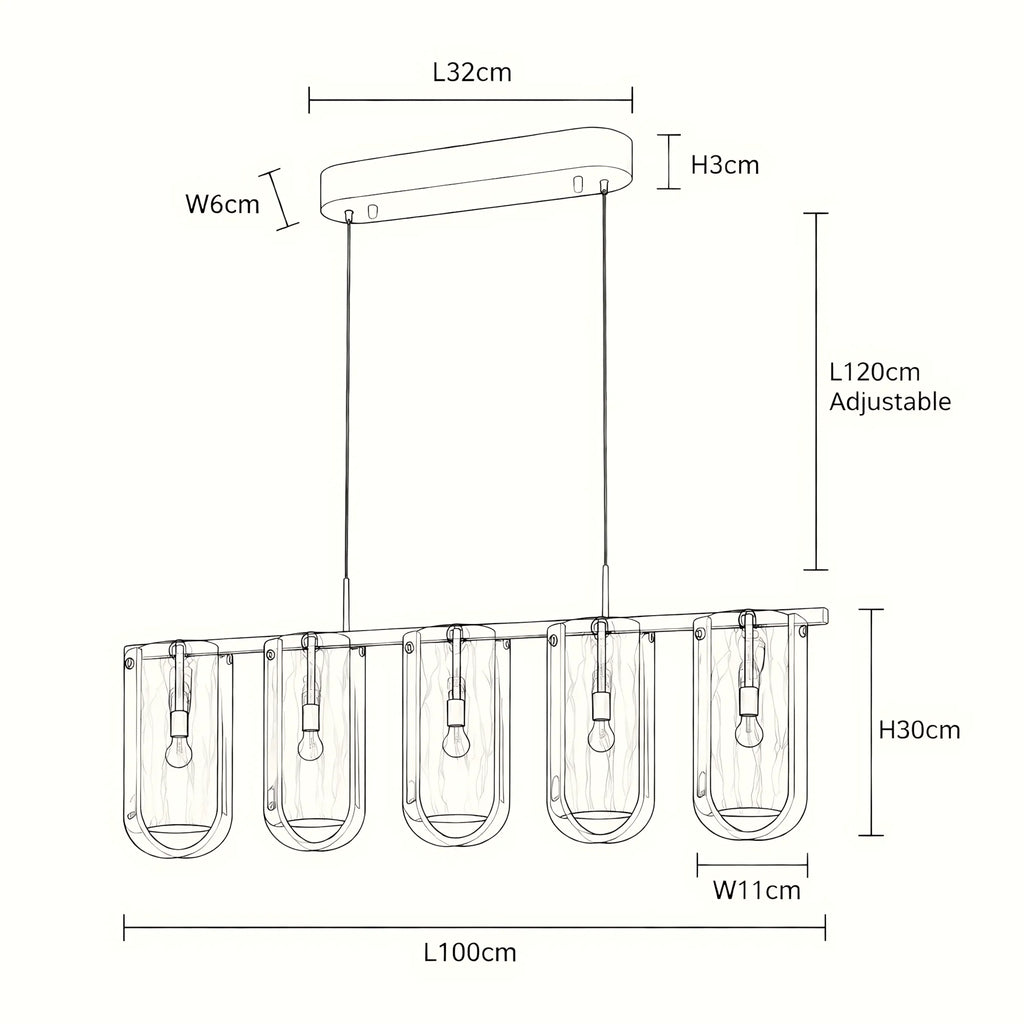 Nuvessa Cloud Glass Pendant Light