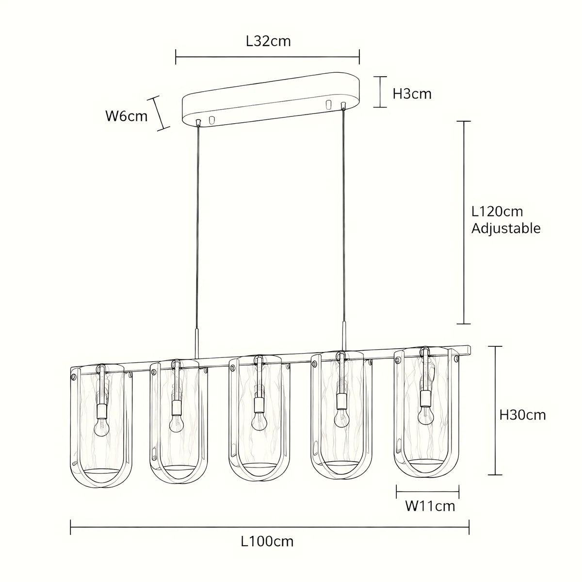 Nuvessa Cloud Glass Pendant Light