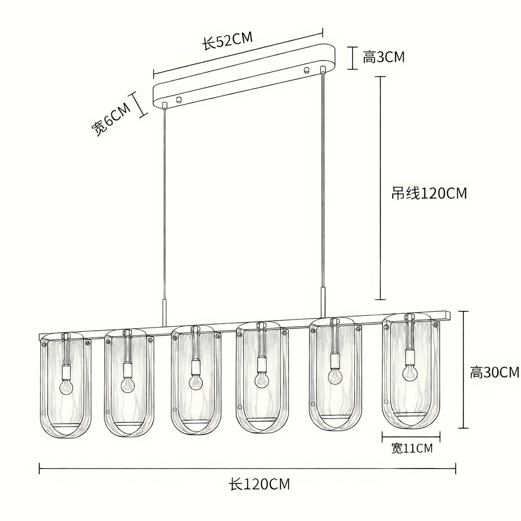 Nuvessa Cloud Glass Pendant Light