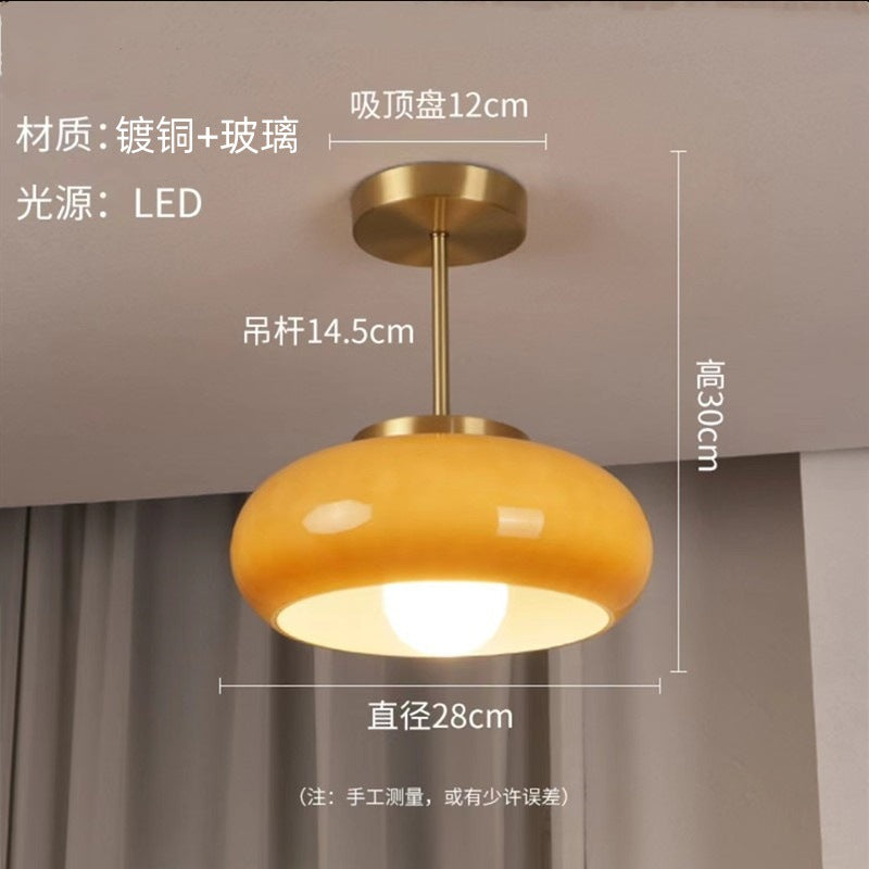Luna Amber Glass Pendant Light Ceshi
