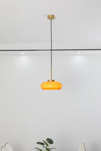 Luna Amber Glass Pendant Light Ceshi