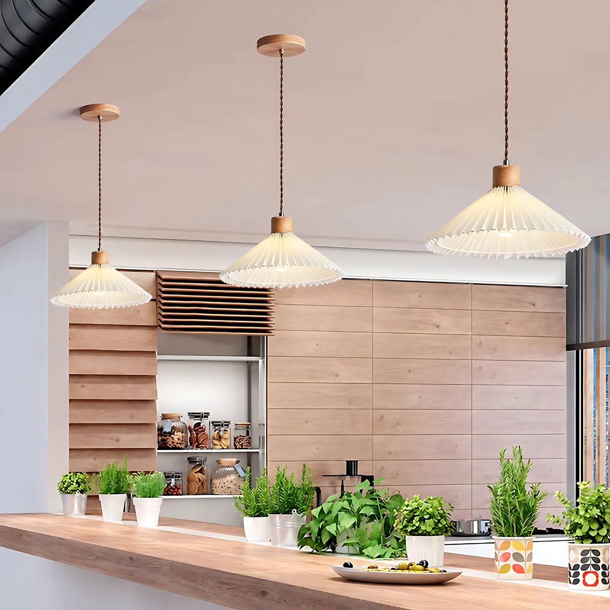 Pavilion Pleated Pendant Light