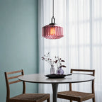 Prism Ribbed Glass Pendant Light
