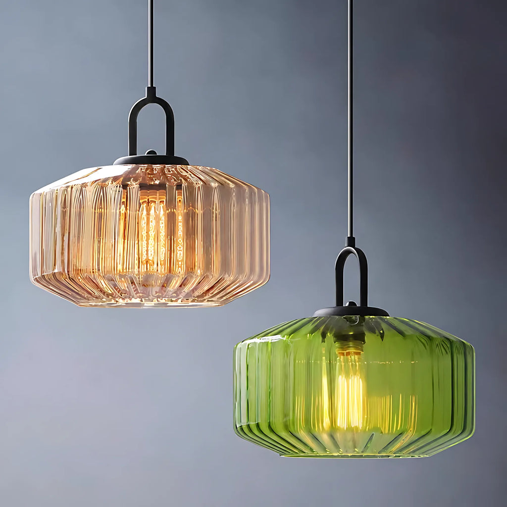 Prism Ribbed Glass Pendant Light