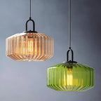 Prism Ribbed Glass Pendant Light