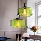 Prism Ribbed Glass Pendant Light