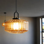 Prism Ribbed Glass Pendant Light