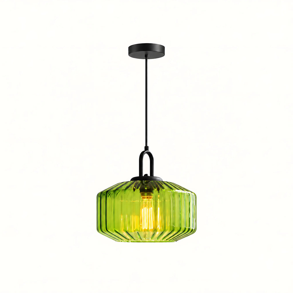 Prism Ribbed Glass Pendant Light