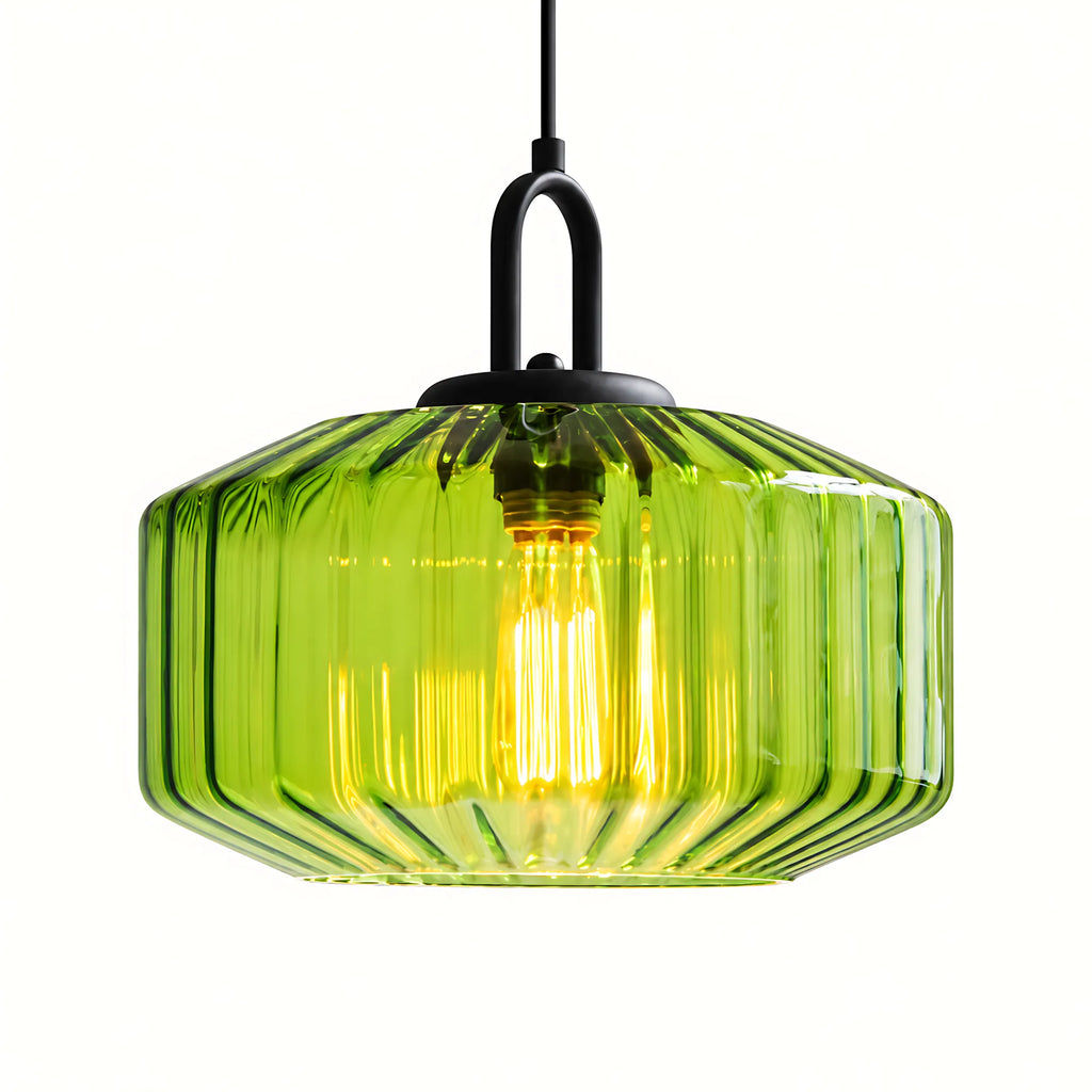 Prism Ribbed Glass Pendant Light