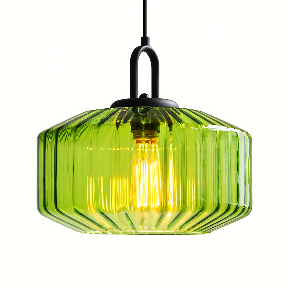 Prism Ribbed Glass Pendant Light