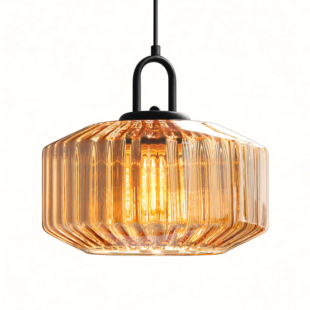 Prism Ribbed Glass Pendant Light