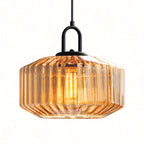 Prism Ribbed Glass Pendant Light